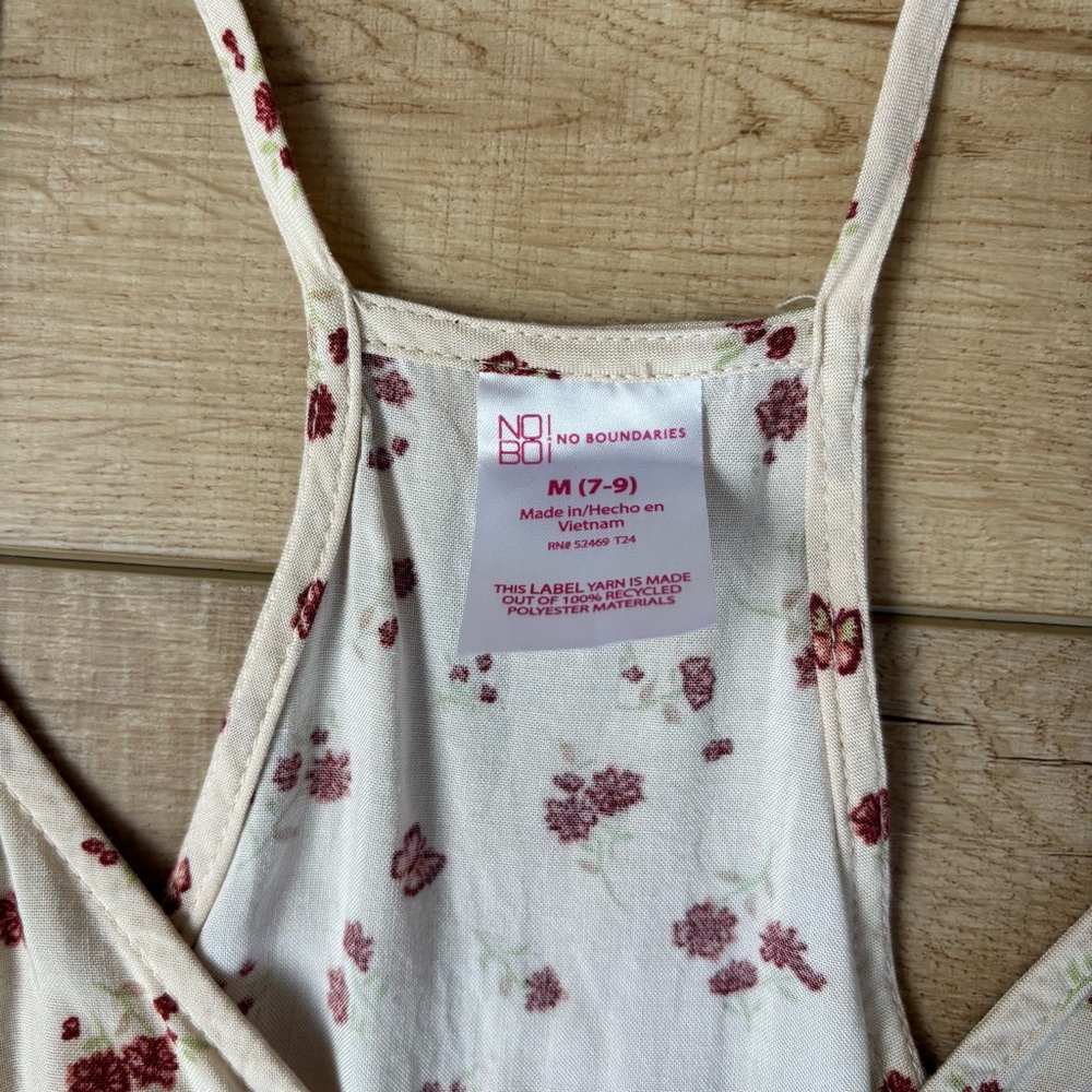 No Boundaries Floral Spaghetti Strap Top - Picture 3 of 4